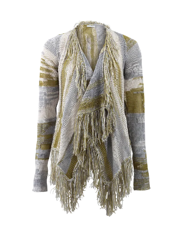 Fringe Draped Cardigan