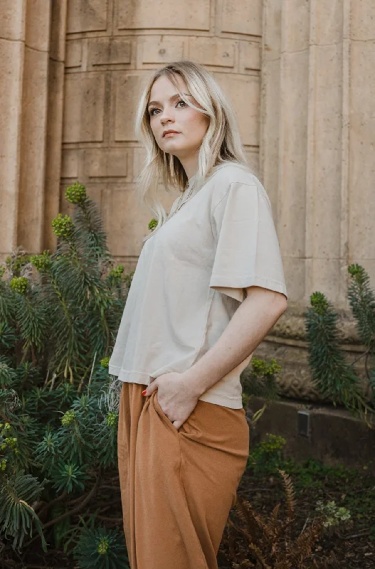 Easy Relaxed Tee - Light Sand