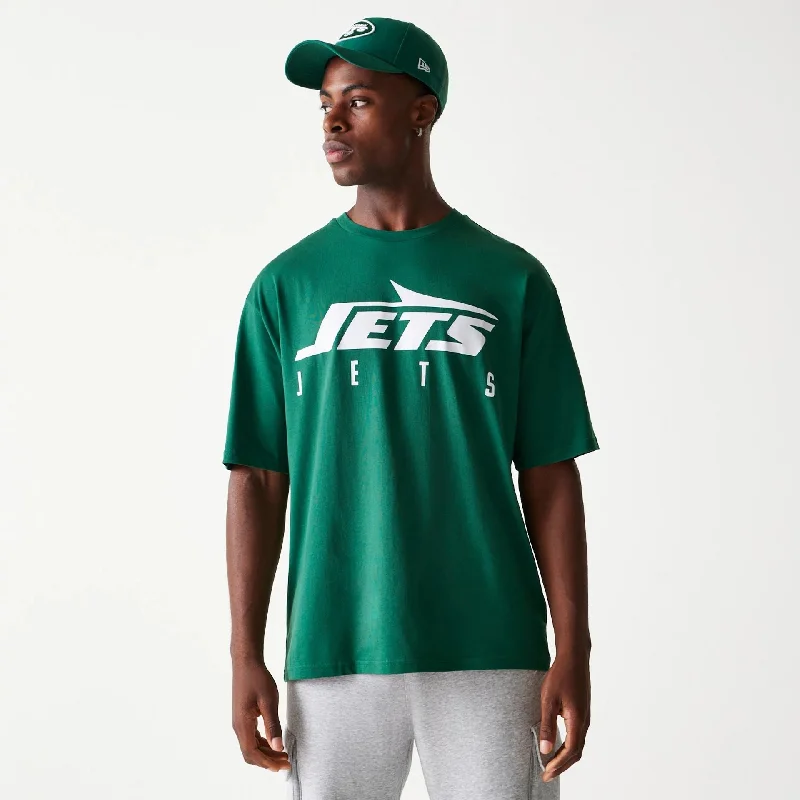 New York Jets NFL Games Slogan Green Oversized T-Shirt