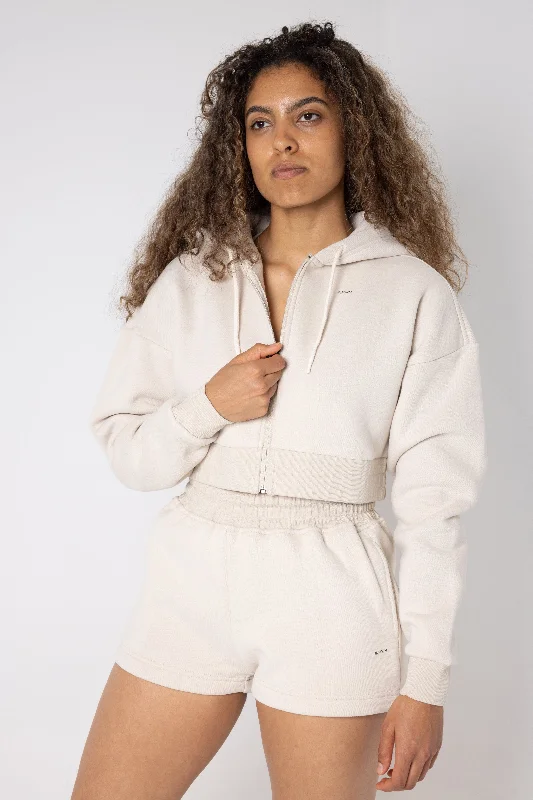 Recovery Cropped Zip Up Hoodie