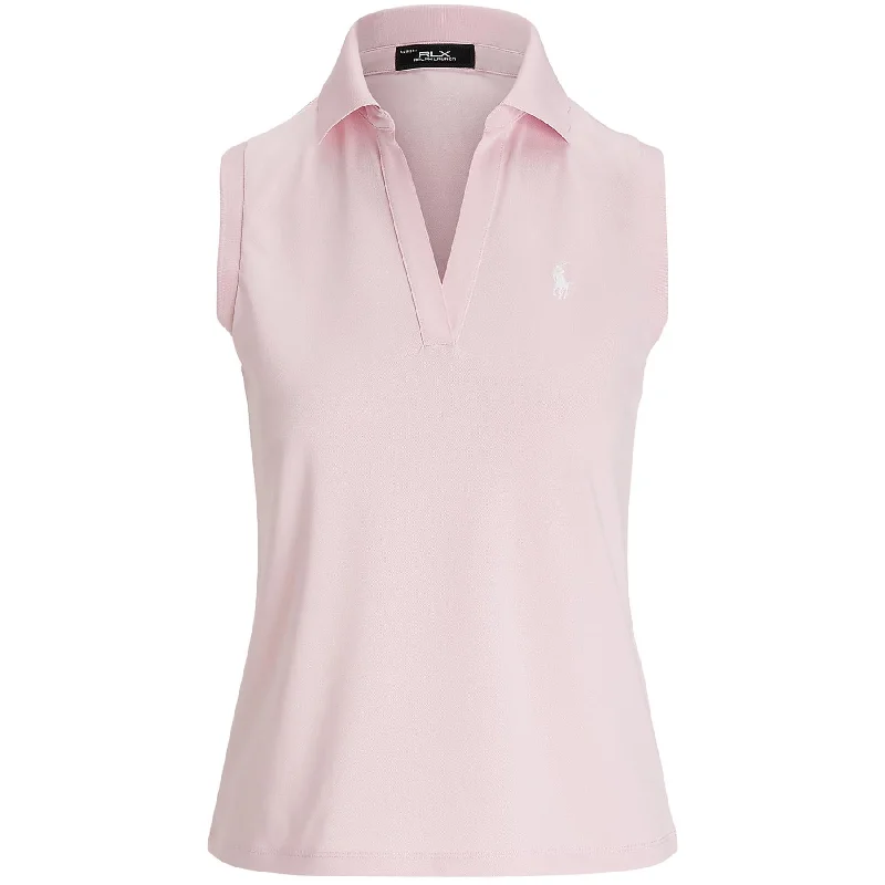 Womens RLX Tailored Fit SL Cotton Blend Polo Garden Pink - SS25