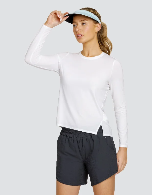 FRIDAY LONG SLEEVE TOP - CHALK WHITE