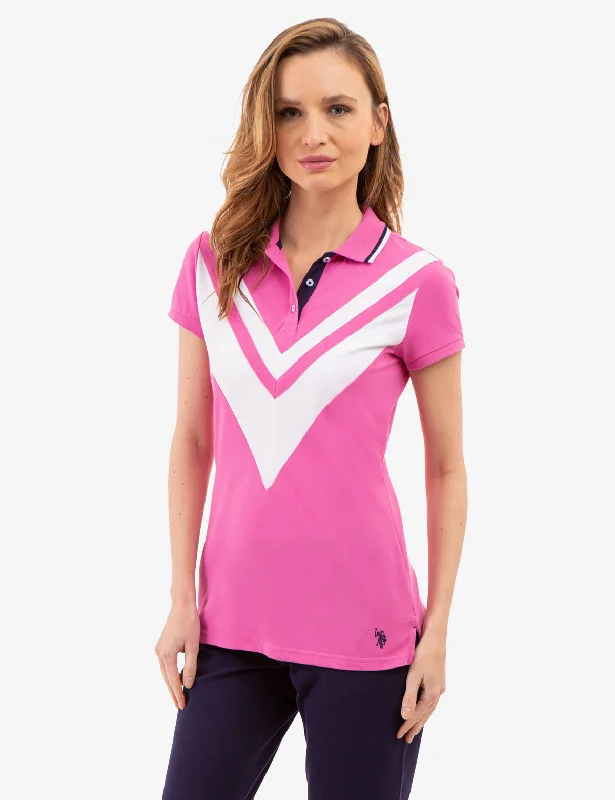 DOUBLE CHEVRON TIPPED POLO SHIRT