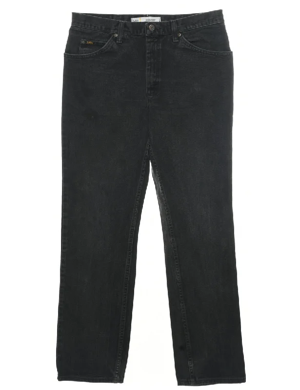 Black Lee Jeans - W34 L32