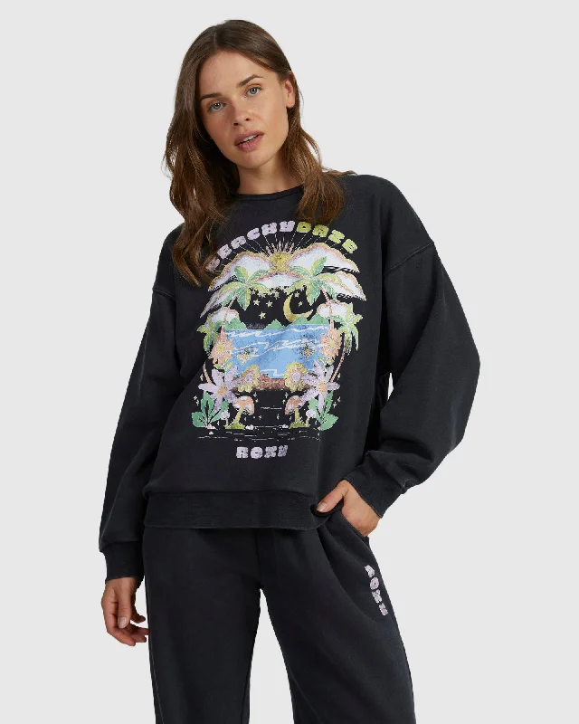 Womens Into The Night Long Sleeve Sweatshirt