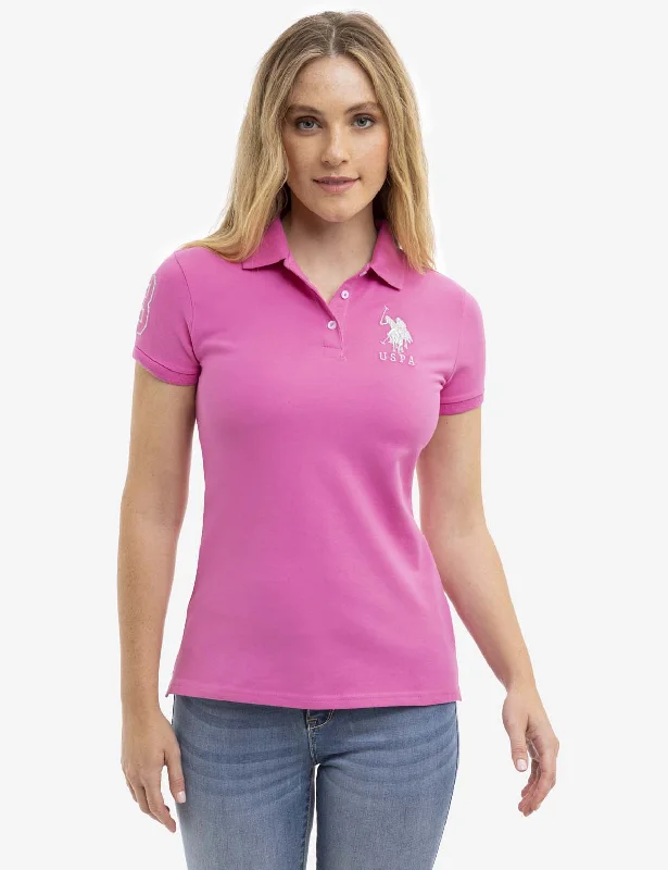 USPA METALLIC PRINT POLO SHIRT