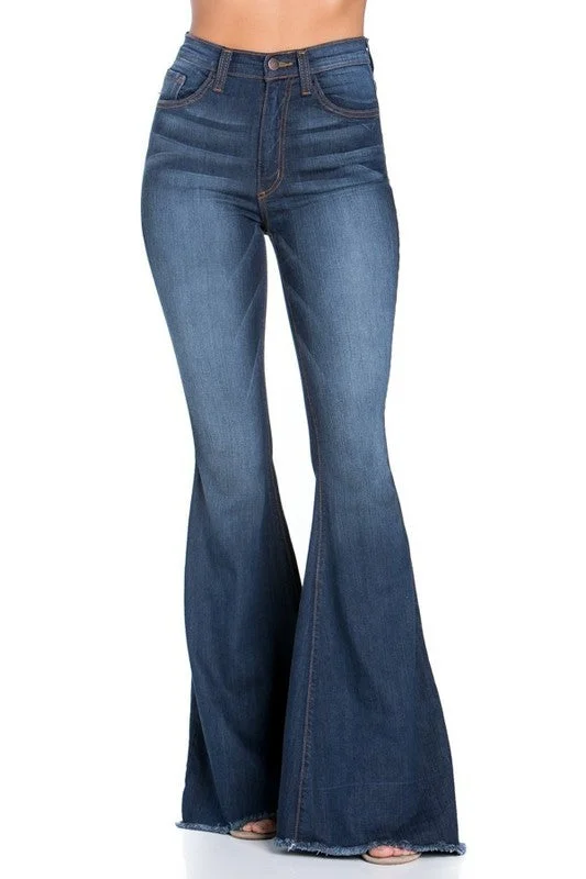 Logan Bell Bottom Jean in Dark Wash