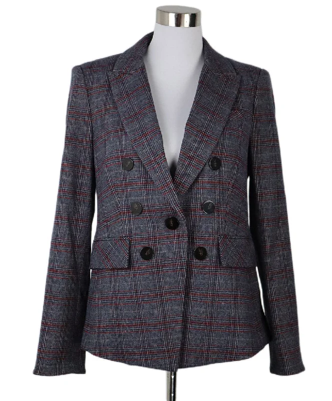 Veronica Beard Multicolor Plaid Blazer sz 10