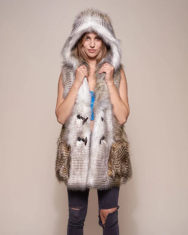 Alaskan Hawk Hooded Faux Fur Vest | Women's