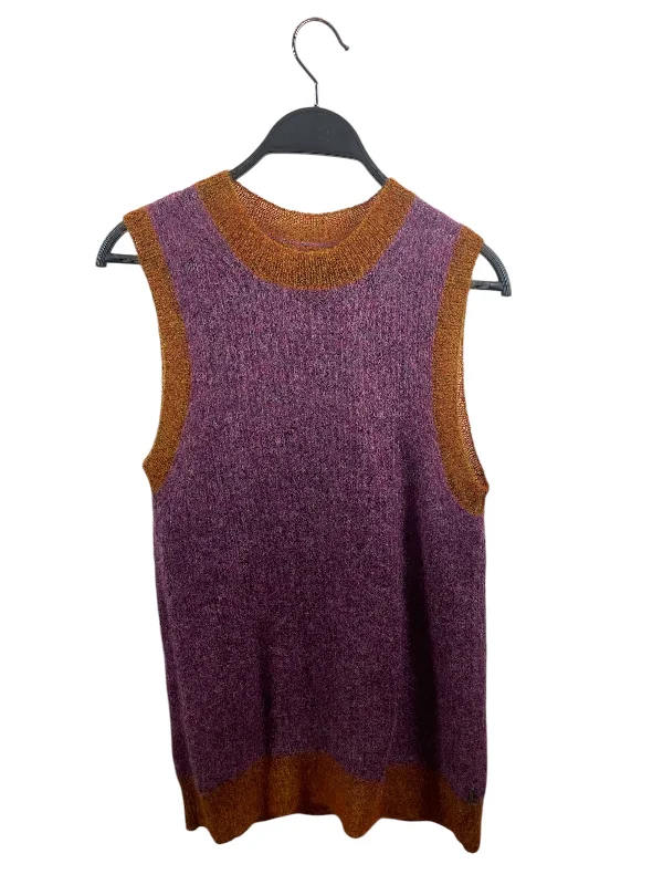 Heaven By Marc Jacobs/Knitted Vest/S/Mohair/PPL/P607W02-501/purple multi