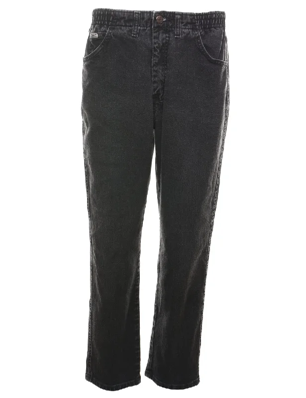 Black Lee Elasticated Jeans - W28 L26