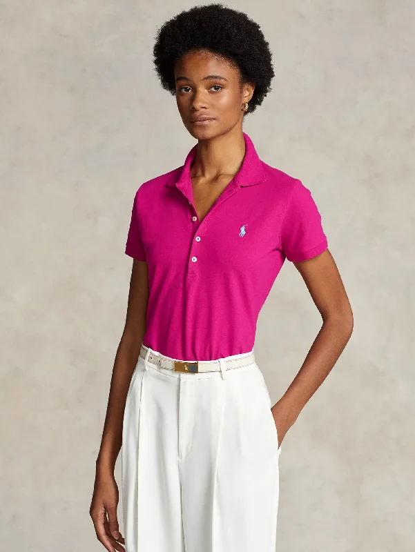 Polo Manica Corta Slim Fit Rosa