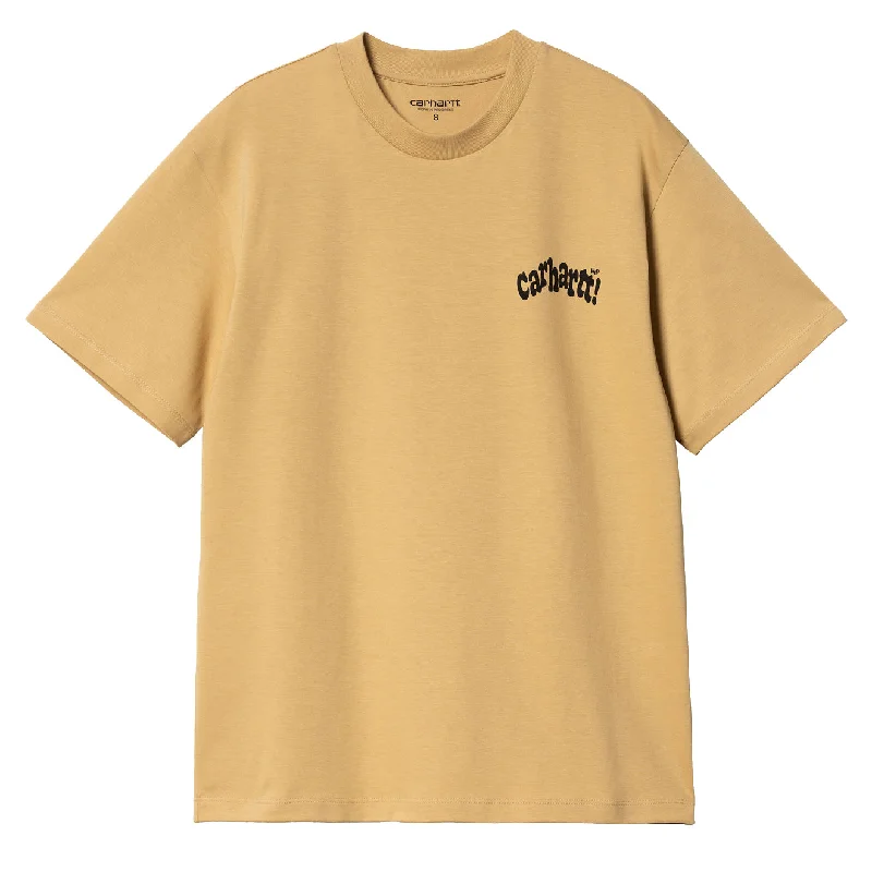 Carhartt WIP Womens S/S Amour T-Shirt Bourbon / Black