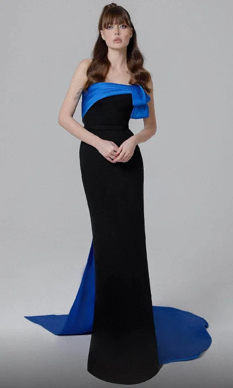 MNM Couture N0463 - Strapless Overskirt Evening Dress