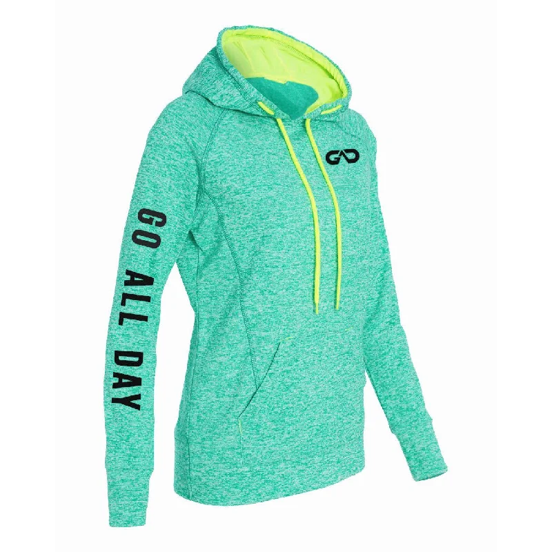 Women's "Cosmic" Hoodie Fleece (Emerald Green)