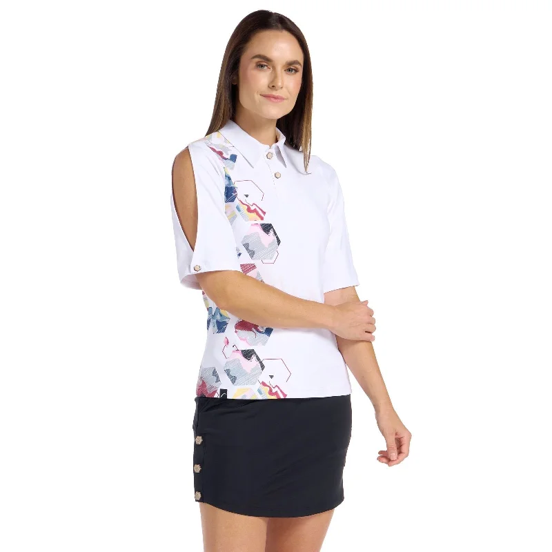 Everleigh White/Print Top - FINAL SALE