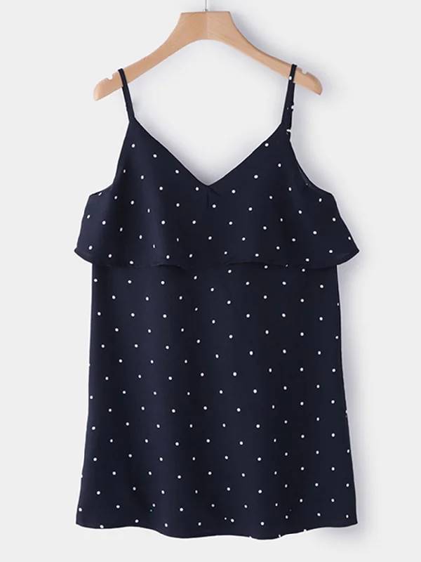 Wholesale V-Neck Backless Spaghetti Strap Sleeveless Navy Mini Dress