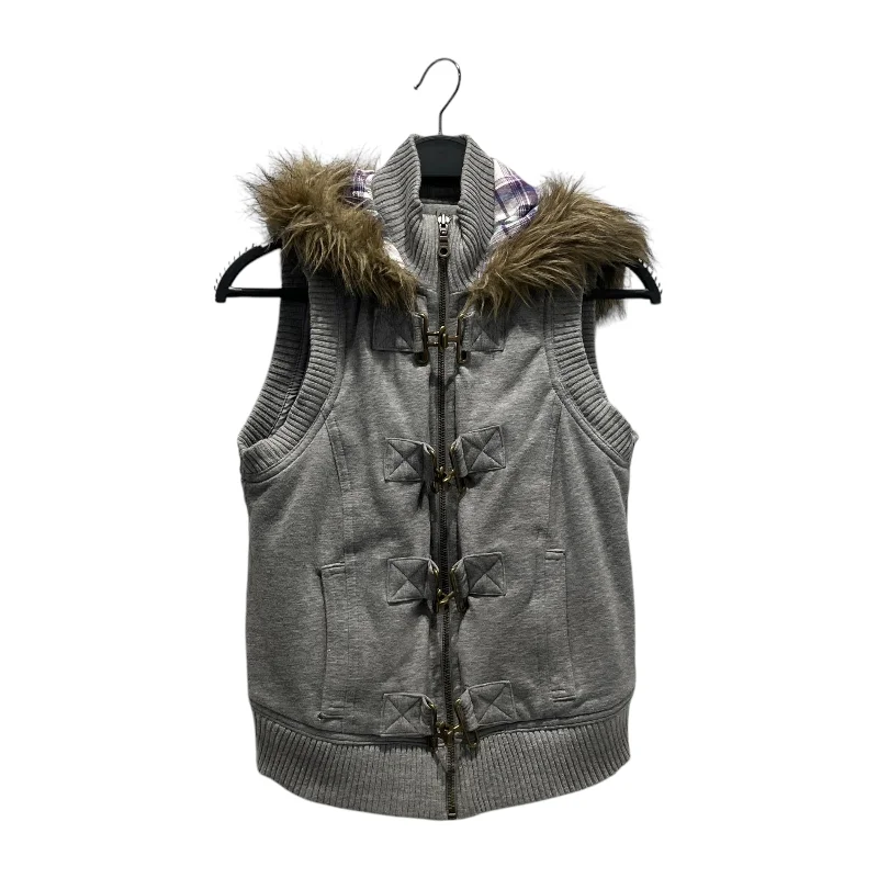 Mudd/Heavy Knit Vest/S/Cotton/SLV/Y2K MUDD PUFFER VEST