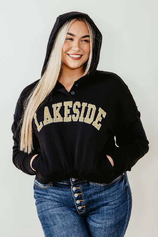 Thread & Supply Katherine Lakeside Hoodie for Women in Black | J1678CPKTS-BLACKLAKESIDE