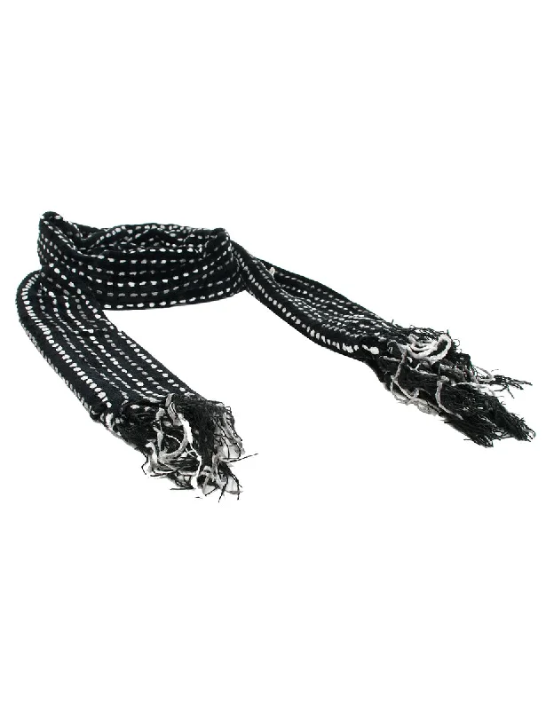 Black Winter Scarf - M