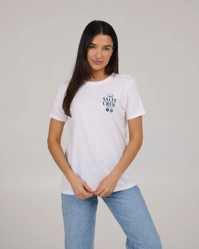 Sip And Sea Boyfriend Tee - White