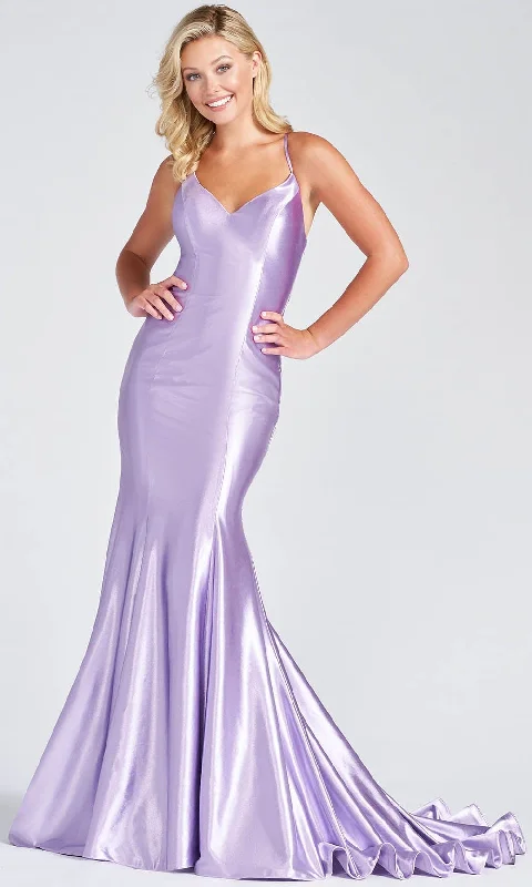 Ellie Wilde  EW122063 - Satin Mermaid Prom Gown