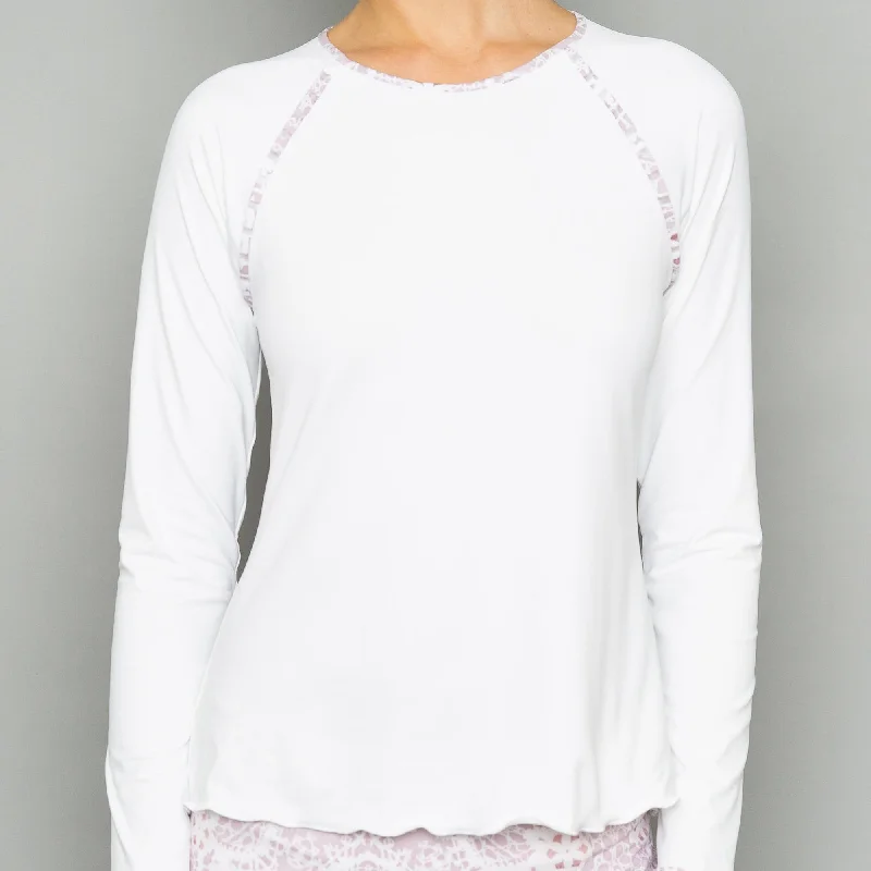 Sienna Long-Sleeve Top (Natural White)