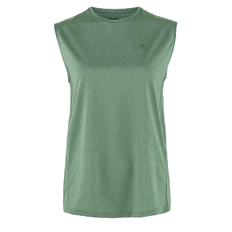 Fjallraven Womens Abisko Day Hike Tank Top Patina Green