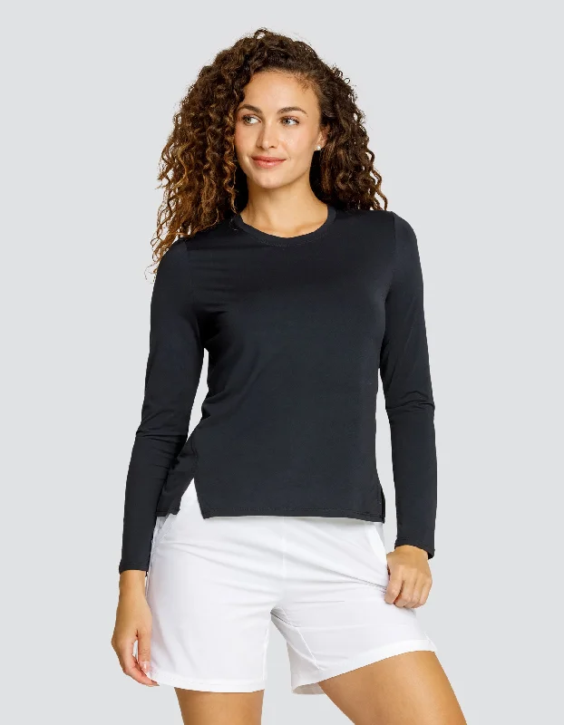 FRIDAY LONG SLEEVE TOP - ONYX BLACK