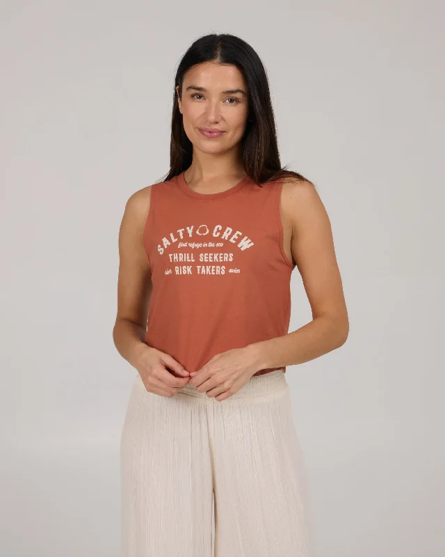 Night Bite Cropped Tank - Sierra