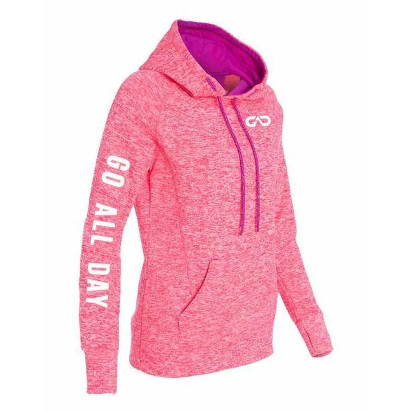 Women's "Cosmic" Hoodie Fleece (Coral Pink)