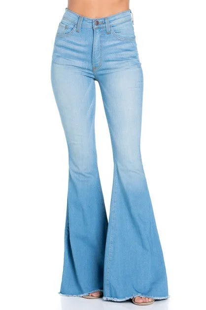 Logan Bell Bottom Jean in Light Wash