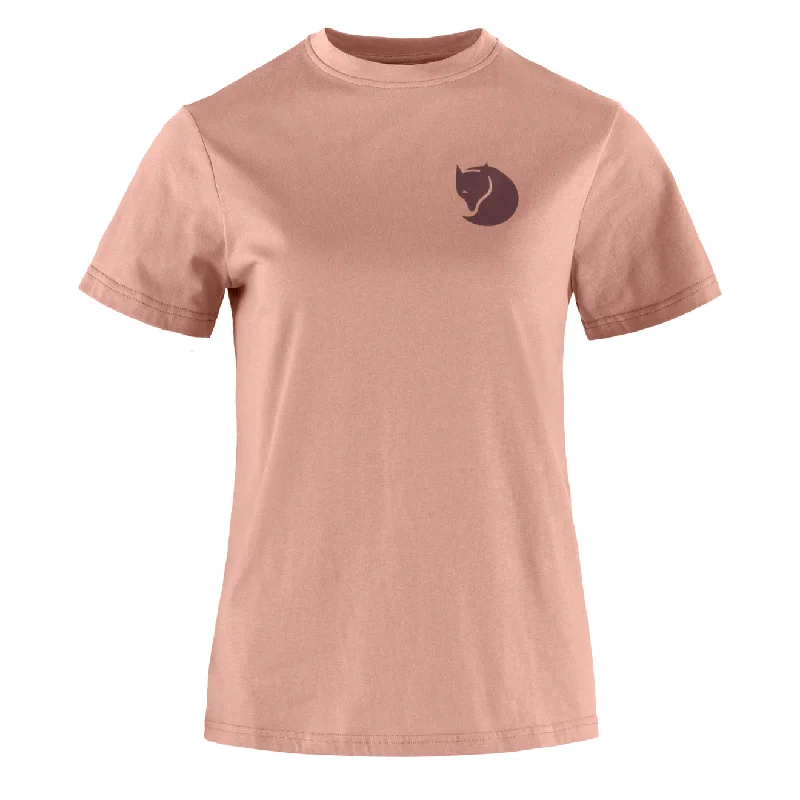 Fjallraven Womens Fox Boxy Logo Tee Dusty Rose