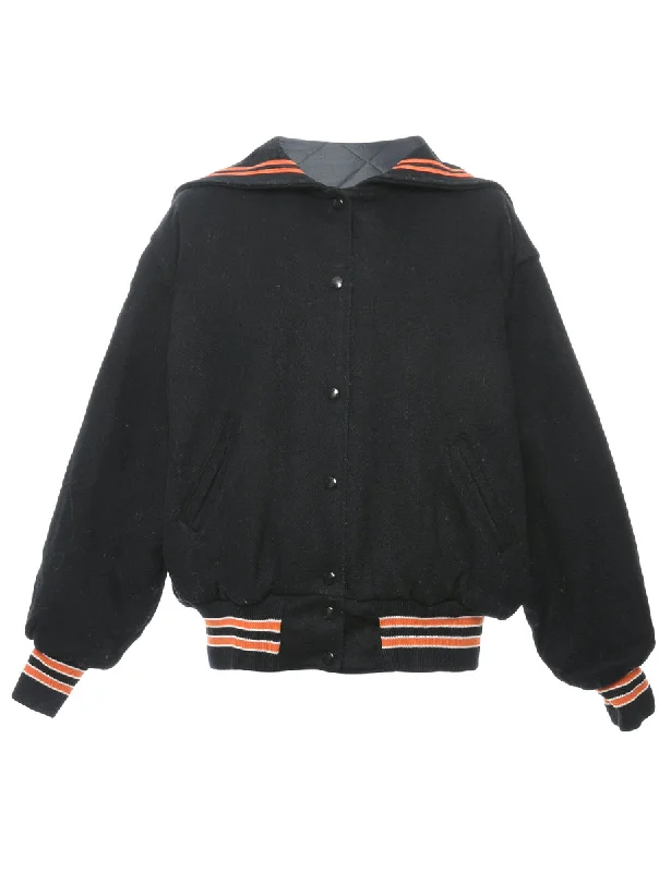 Black Team Jacket - L