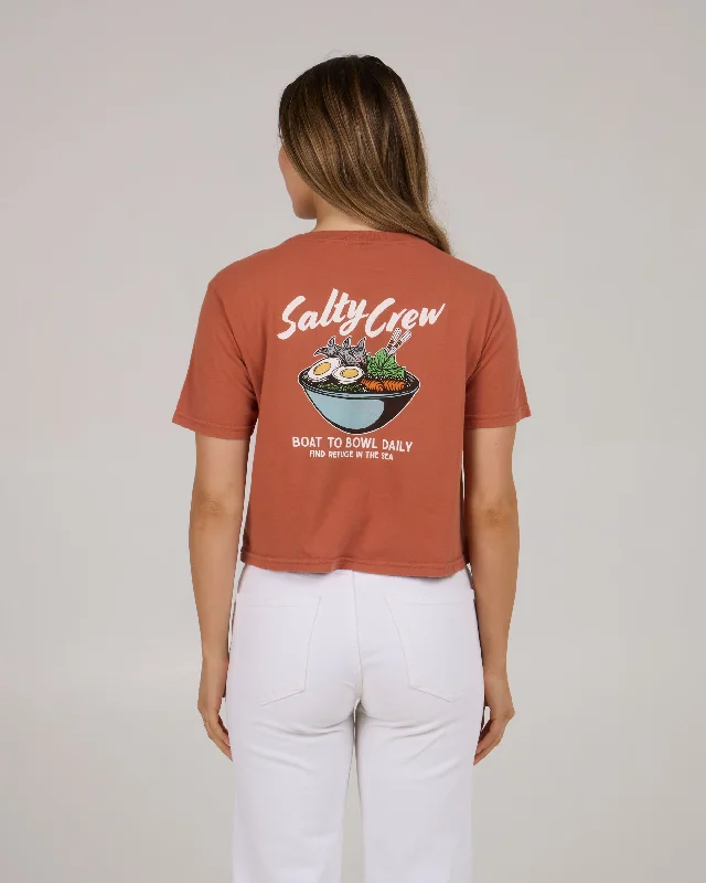 Fish Bowl Crop Tee - Sierra