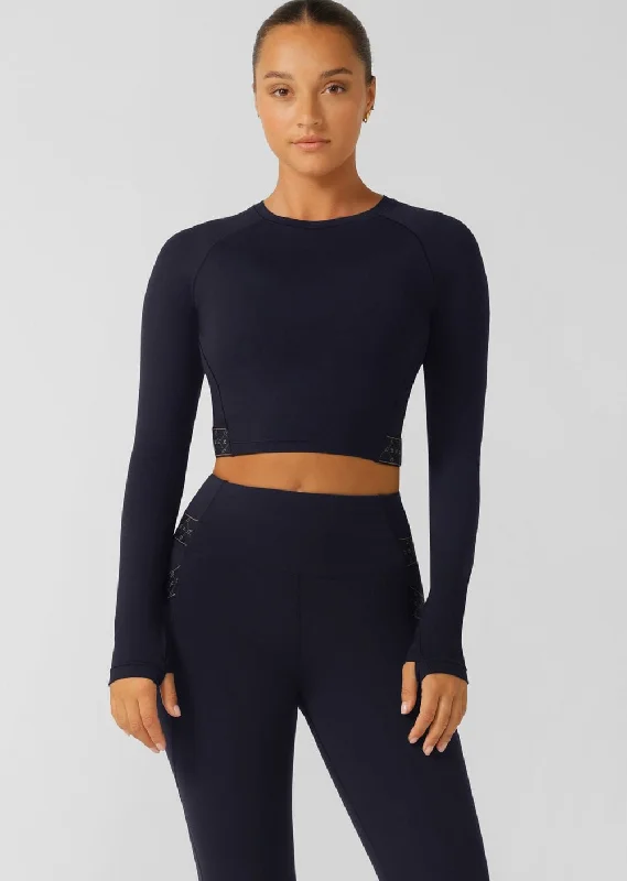 Lorna Jane Serenity Long Sleeve Active Top - Midnight Blue