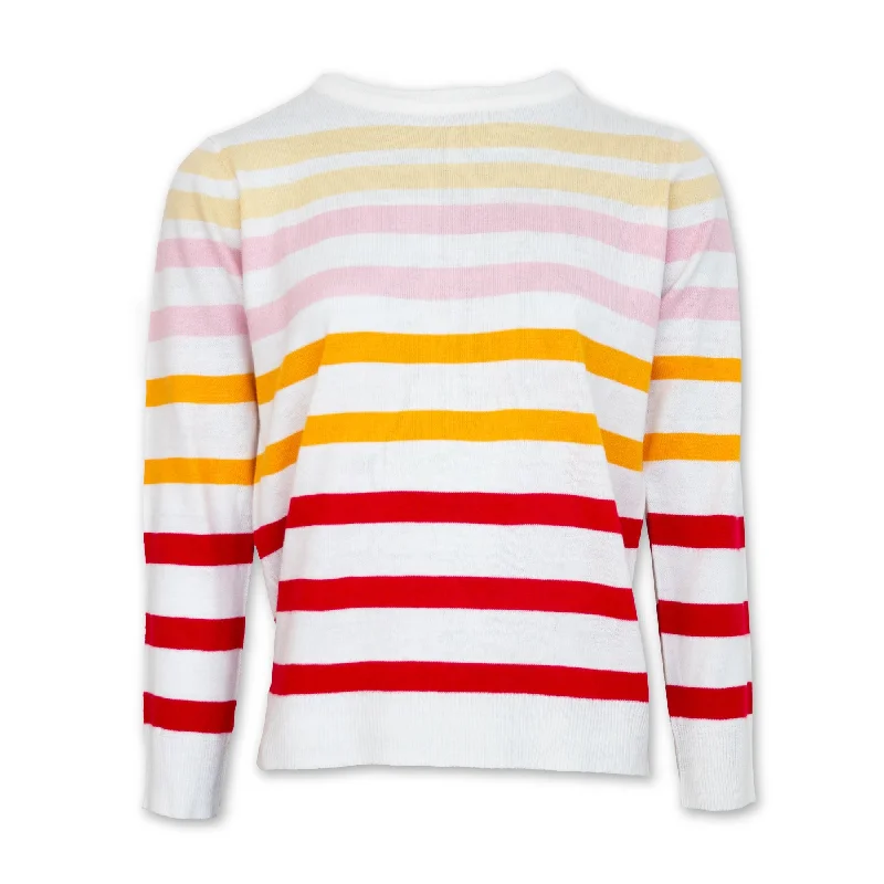 Stripe Jumper -White