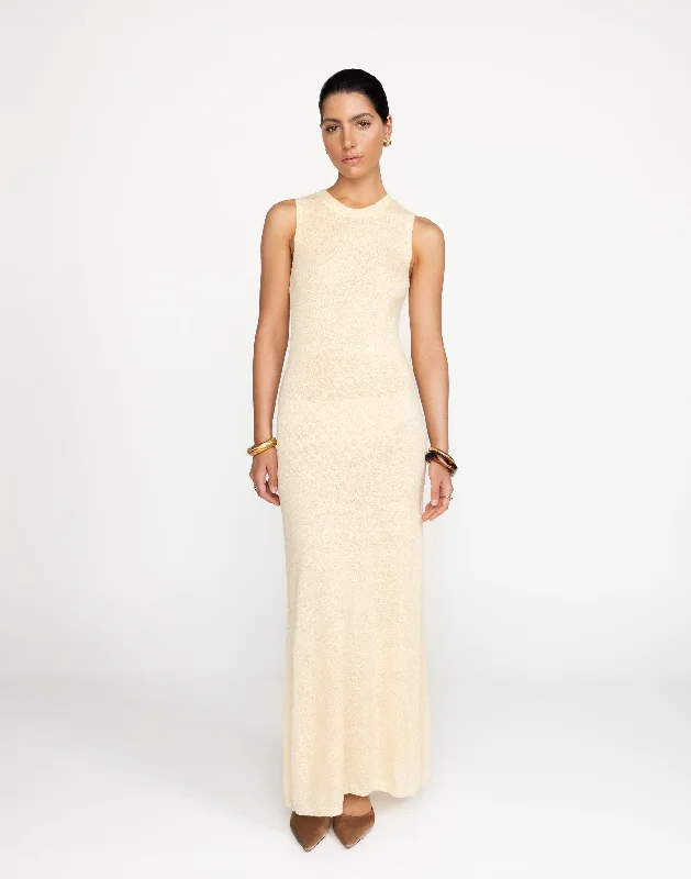 Ariana Maxi Dress (Lemon)