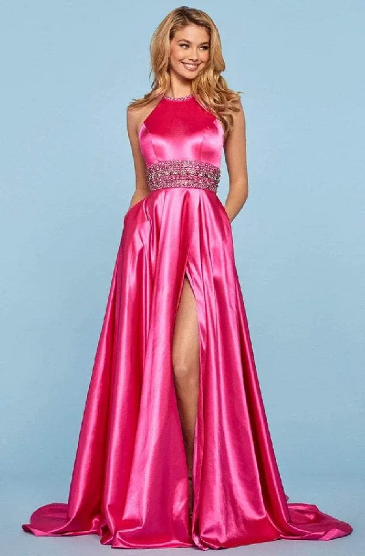 Sherri Hill - 53306 Sleeveless Halter Neck Prom Dress