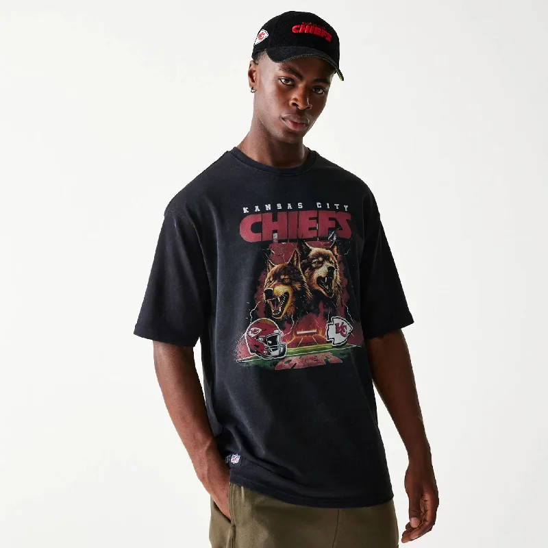 Kansas City Chiefs NFL Games Premium Apparel Black Oversized T-Shirt