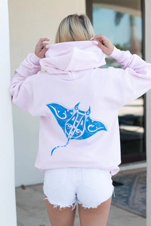 Hoodie - Rose with Manta design