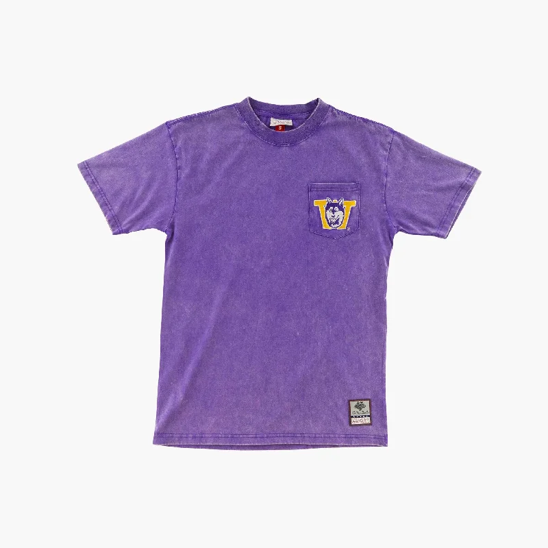 Washington Huskies Classic Throwback Vintage Wash Premium Pocket T-Shirt