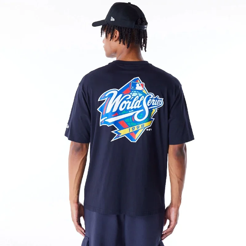 New York Yankees MLB World Series Navy Oversized T-Shirt