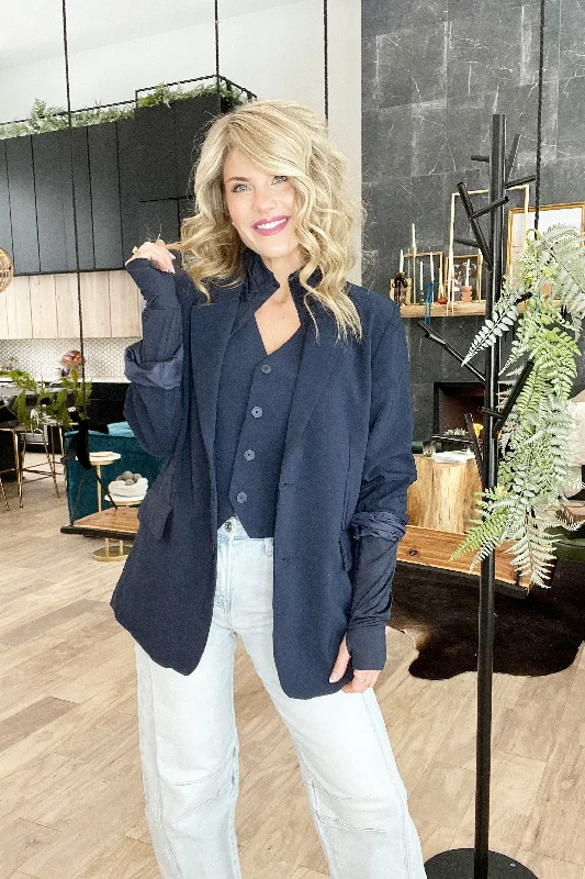 Navy Boyfriend Blazer