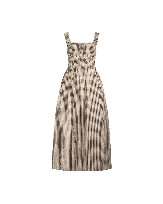 TRULLI DRESS JAVA BUTTER GINGHAM