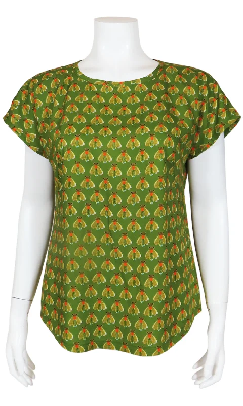 BEA Fly Blouse in KIWI Edgy Women's Punk Edgy Women's Punk
