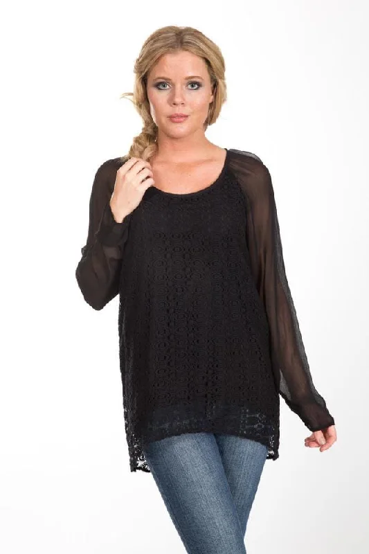 Mette Top black Cozy Women's Winter Cozy Women's Winter